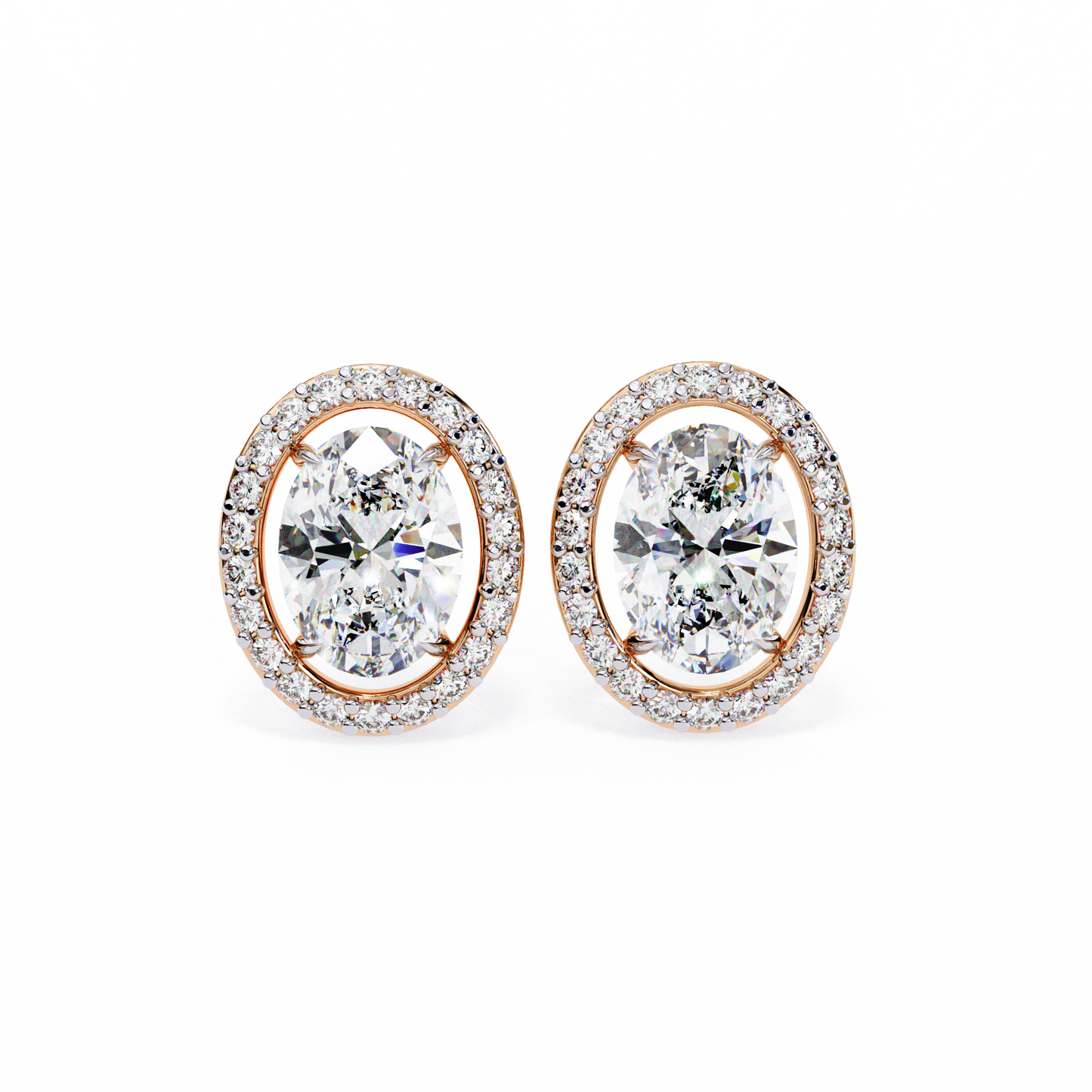 Halo Oval Earring