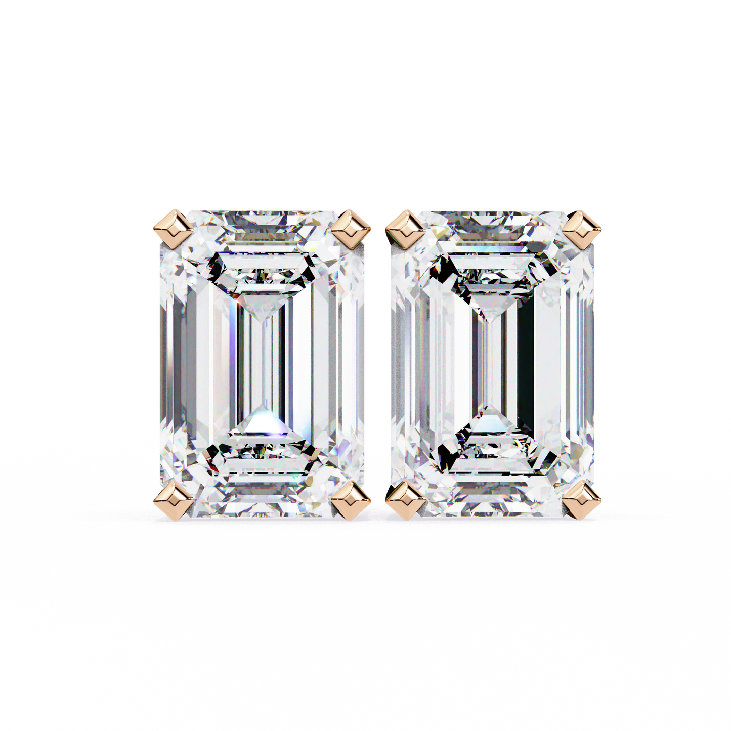 2.4 Ct. Emerald Stud