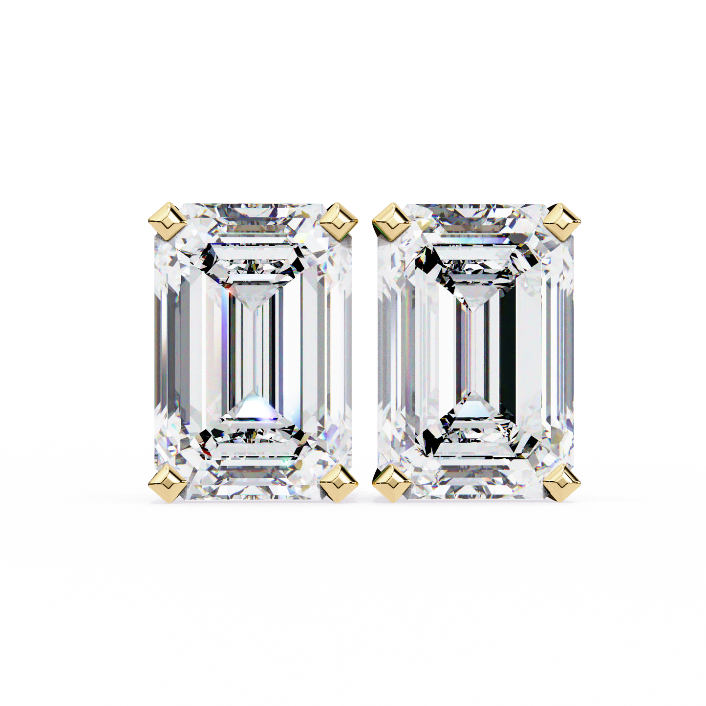 2.4 Ct. Emerald Stud